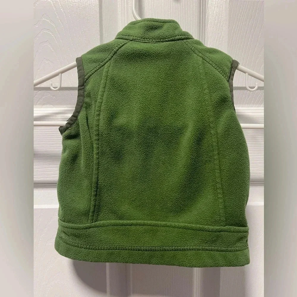 REI Green Zip Up Fleece Vest size 12 Months